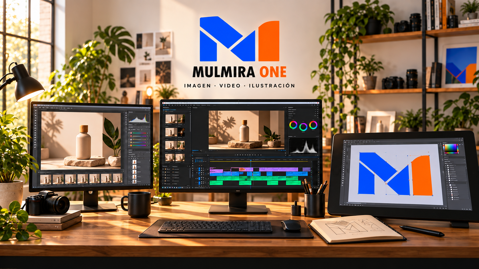 Concepto publicitario de las herramientas creativas de MULMIRA ONE